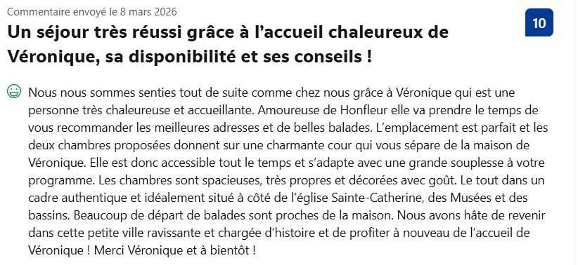 Chambre d’hôte pour 2 personnes, avec terrasse et vue à Honfleur - 2