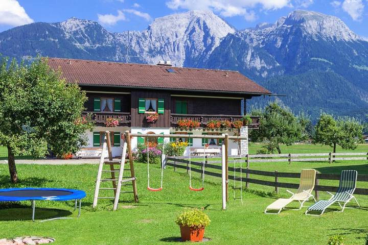 Ganze Ferienwohnung, Ferienwohnungen Löslerlehen - Ferienwohnung Grünstein, 28 qm, 1-2 Personen, 1 separates Schlafzimmer, Balkon in Schönau am Königssee, Berchtesgadener Alpen