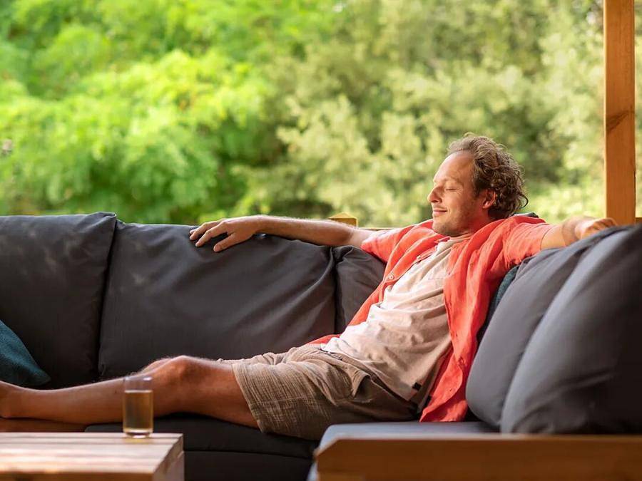 Camping Verdon Parc - Mobilhome 6 personas - Premium Deluxe Salón de 3 habitaciones in Gréoux-les-Bains, Parc naturel régional du Verdon