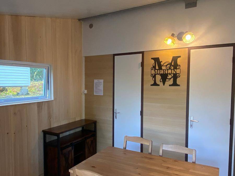 Camping les Pialades - Stacaravan 4 personen - Cabane 21m² / 2 slaapkamers (geen sanitair) in Nabirat, Périgord Noir