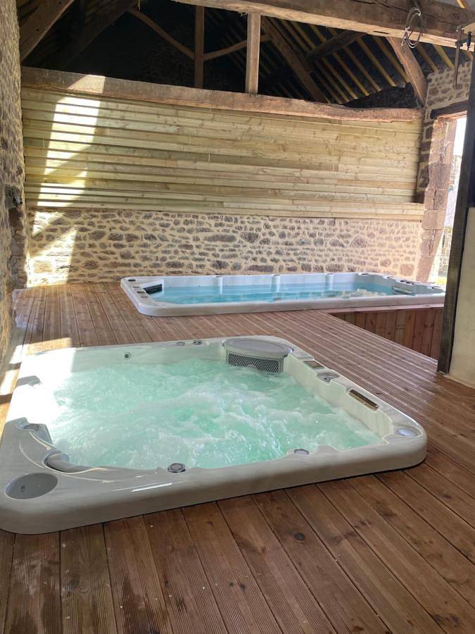 Location de vacances pour 9 personnes, avec Jacuzzi et Terrasse ainsi que Jardin et Piscine à Joué-du-Bois