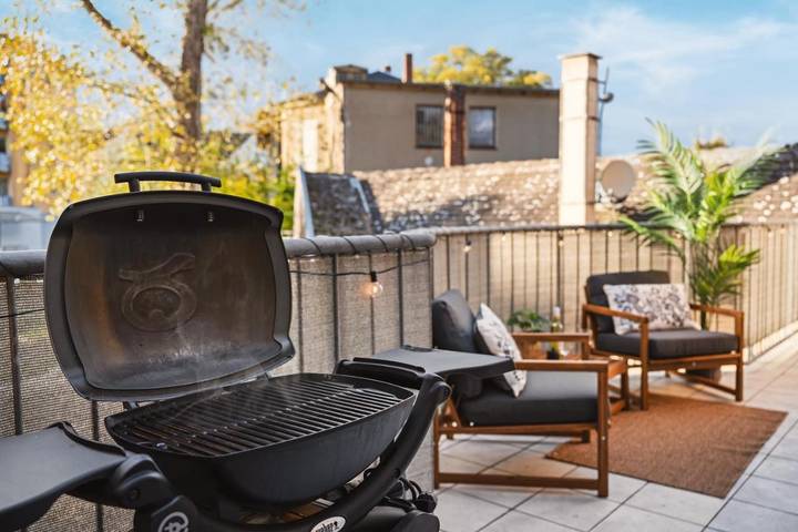 Ferienwohnung für 4 Personen, mit Balkon und Terrasse sowie Seeblick und Ausblick in Zwickau - 2