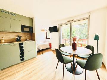 Gîte pour 3 personnes, avec terrasse à Tourgéville