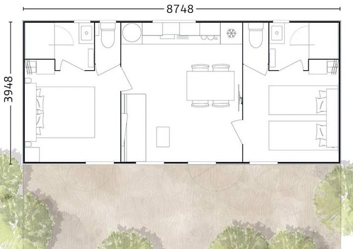 Location de vacances pour 4 personnes, avec jardin ainsi que piscine et vue à Savignac-les-Ormeaux - 2