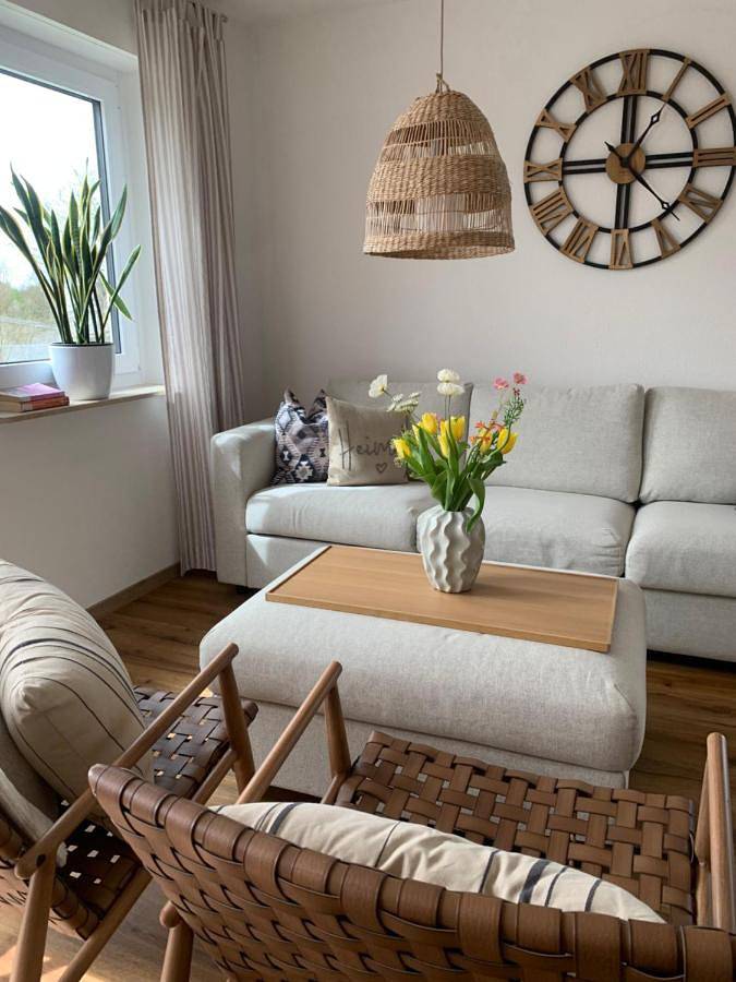 Ferienwohnung für 2 Personen, mit Balkon und Terrasse sowie Sauna und Ausblick in Bad Saulgau