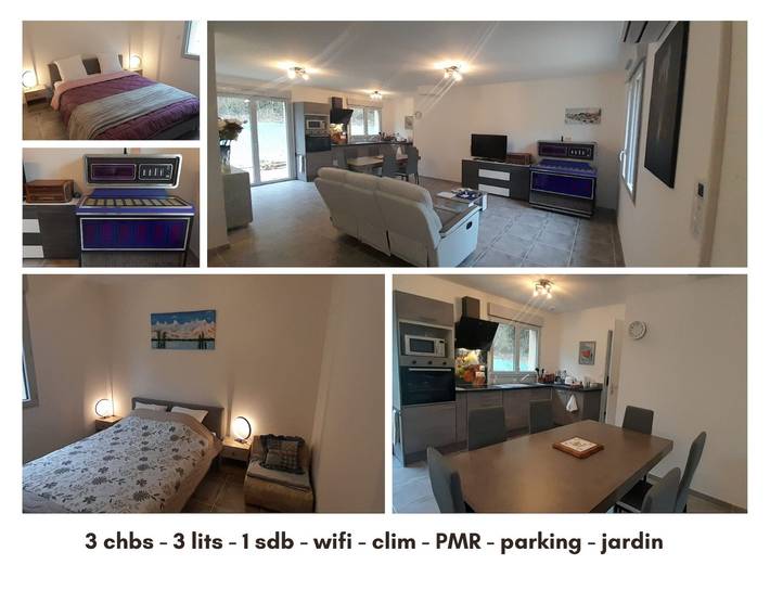Location de vacances pour 6 personnes, avec terrasse et jardin à Villentrois