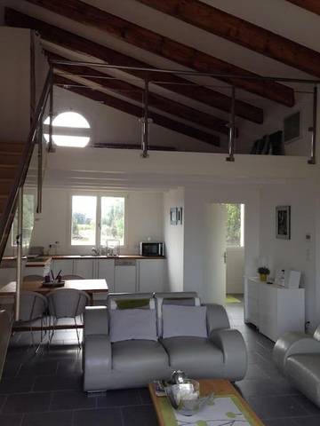 Gîte pour 3 personnes, avec jardin ainsi que terrasse et piscine à Saint-Féliu-d'Avall