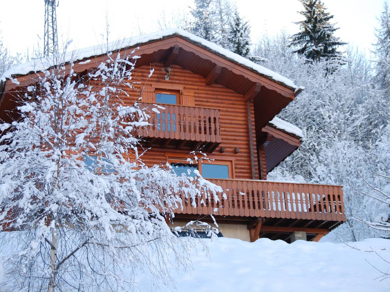 Chalet en Montalbert: 3 Habitaciones, Entresuelo, Chimenea, Cocina Equipada, Parking in La Plagne, Aime-la-Plagne
