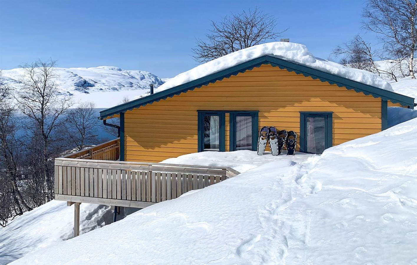 Casa de vacaciones para 8 personas con jardín in Sirdal