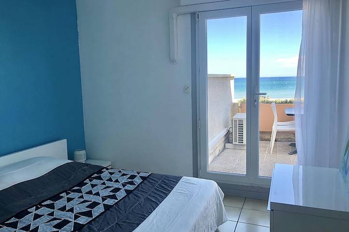 Ganze Wohnung, Charmante T 2 -Einfassung und Meer- und Bergblick 240 ° WIFI in Le Barcarès, Côte d'Améthyste
