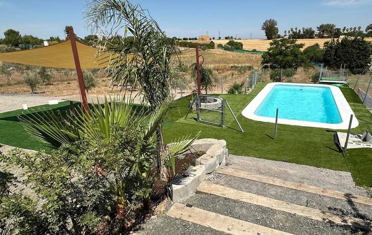 Casa de vacaciones para 7 personas, con Balcón y Terraza además de Jardín y Piscina en Campiña de Carmona - 4