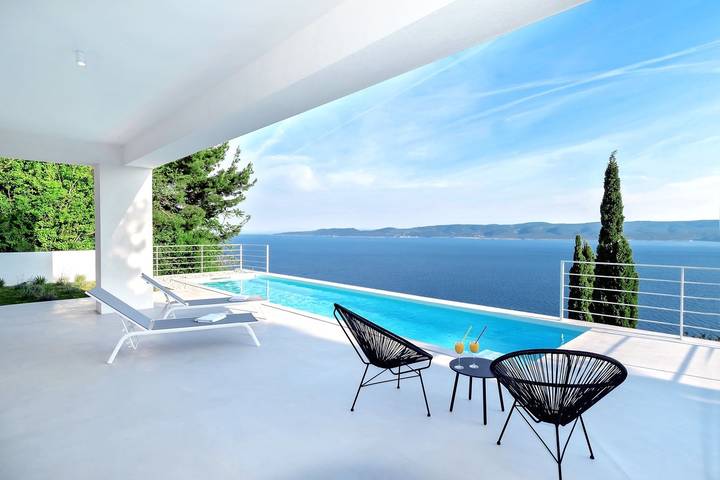 Villa pour 6 personnes, avec vue sur l’océan ainsi que piscine et balcon/terrasse à Mimice - 2