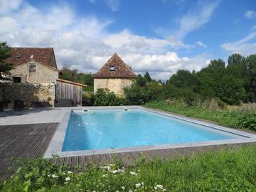 Gîte pour 3 personnes, avec jardin ainsi que piscine et vue à Lamonzie-Montastruc