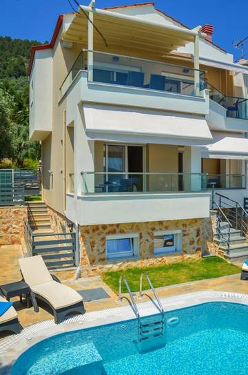 Villa für 6 Personen, mit Garten und Pool sowie Ausblick auf Thassos
