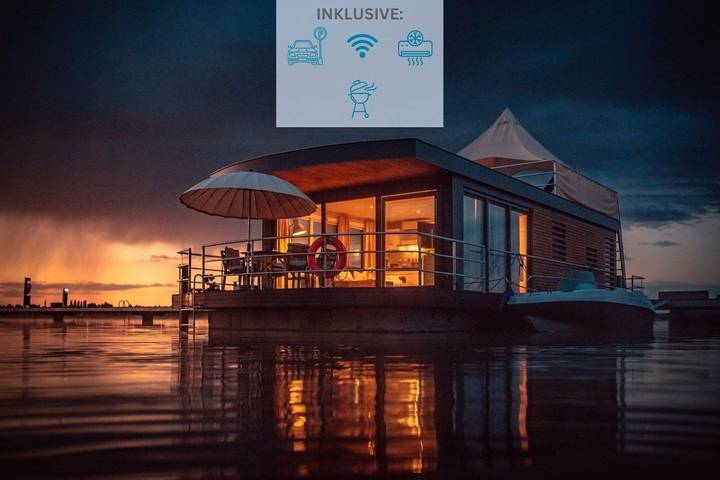 Ferienhaus für 6 Personen, mit Seeblick und Terrasse sowie Ausblick in der Lausitz