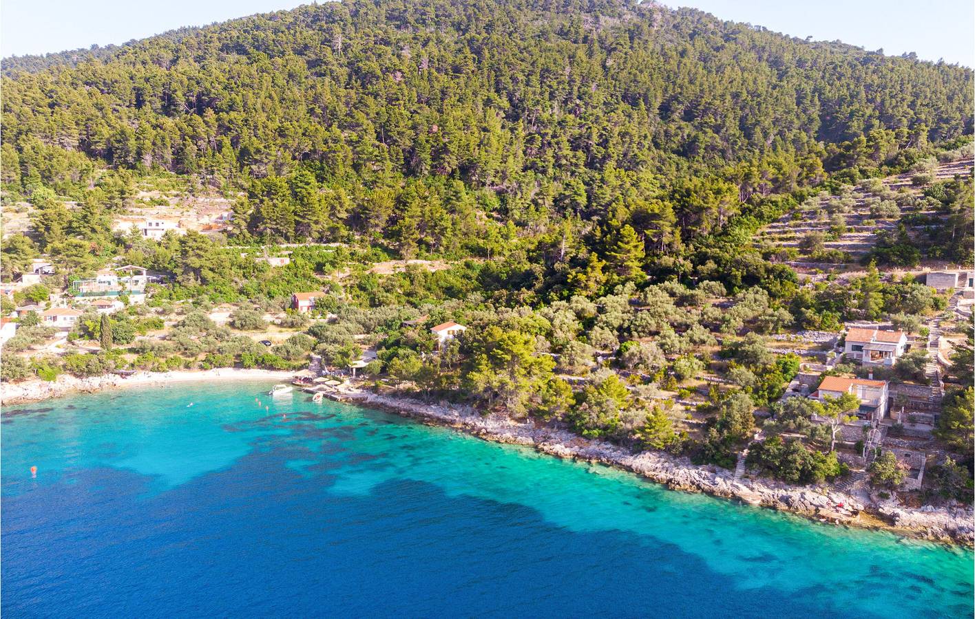 Gemütliche Ferienwohnung mit Terrasse und Garten, 2 km vom Strand entfernt in Vela Luka, Korcula