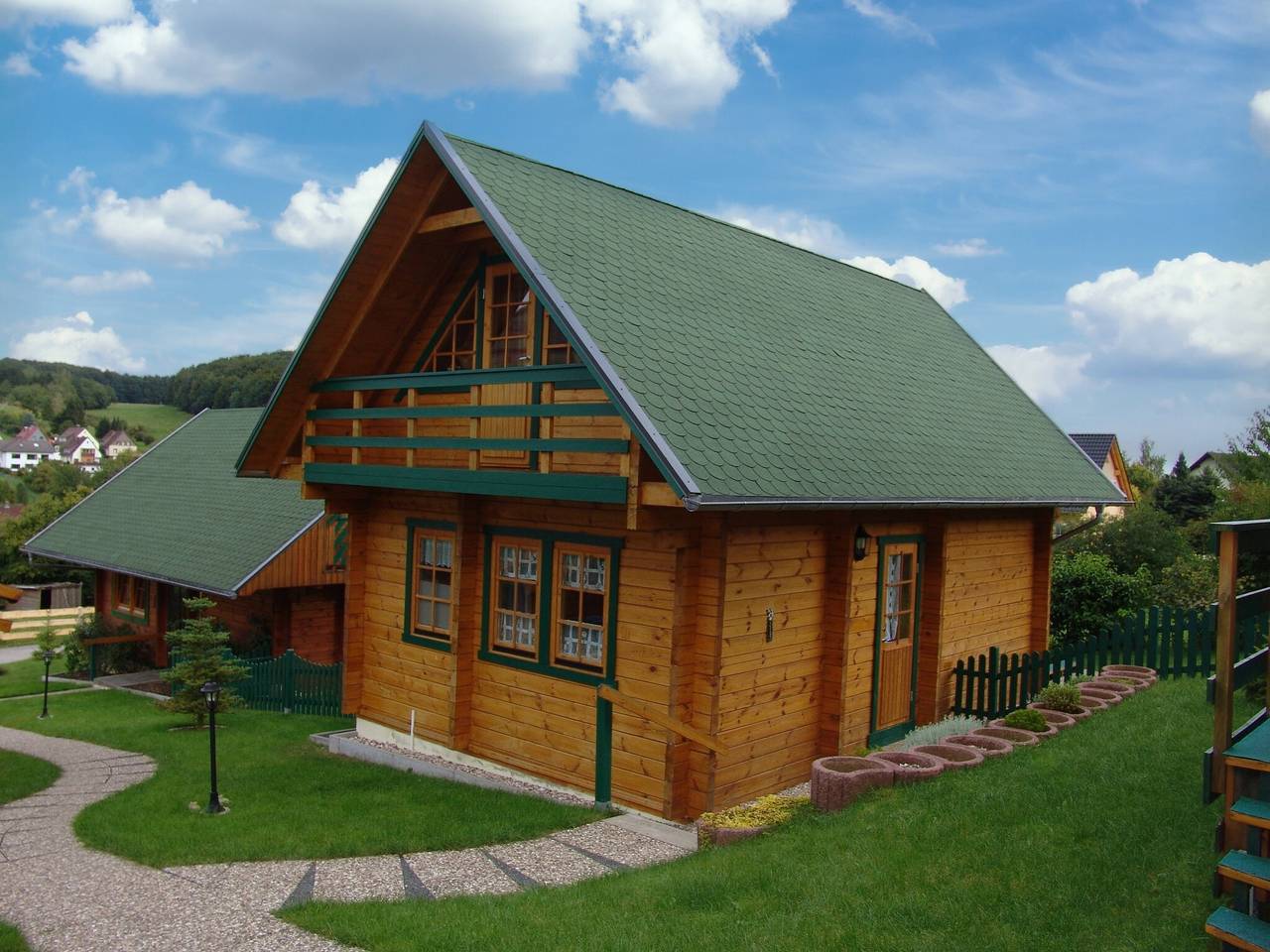 Der Fuchsbau - Blockhaus 2 - ruhige Sackgasse -50m zum Wald - kleiner eingez. Garten - 3 Hunde willk in Bad Sachsa, Harzvorland