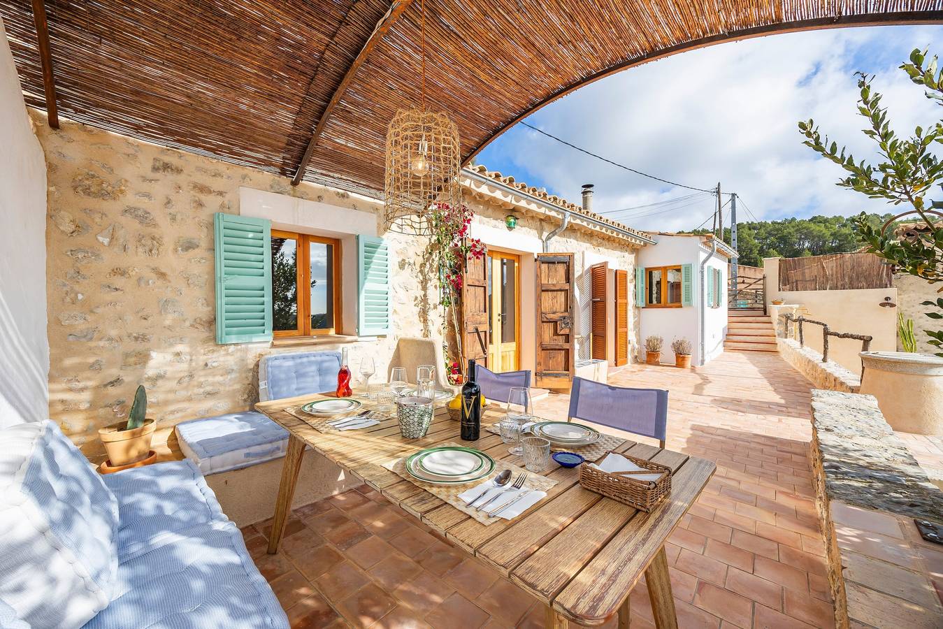 Maison rurale 'Can Titina' avec vue mer, piscine privée et Wi-Fi in Galilea, Puigpunyent