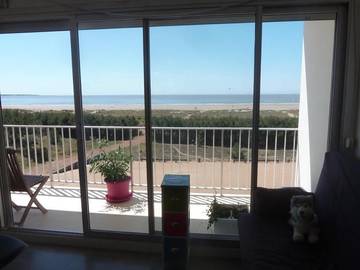 Gîte pour 4 personnes, avec balcon et vue dans Plage de l'Ermitage