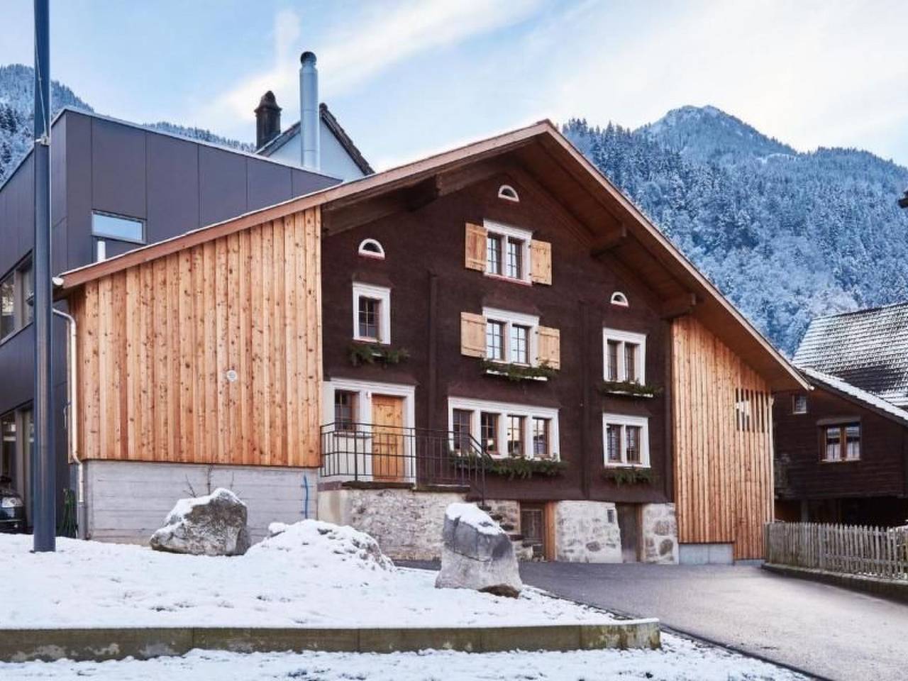 Schindelhaus in Quarten, Churer Rheintal