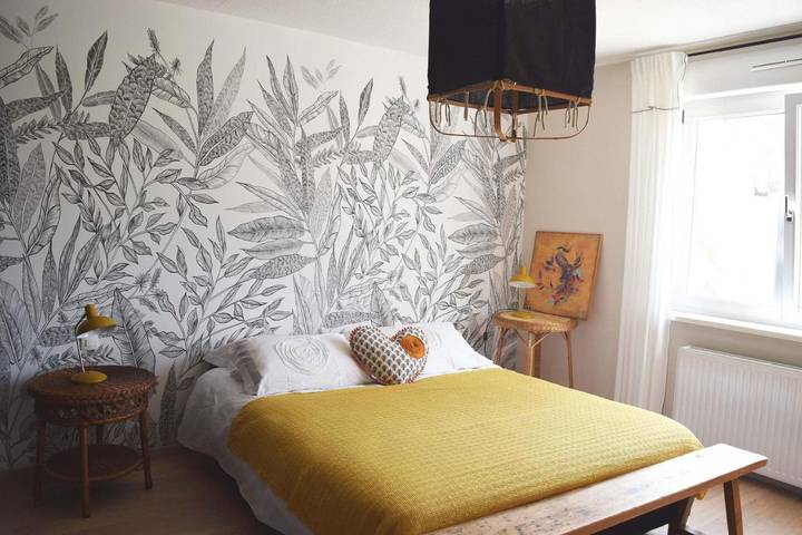 Gîte pour 2 personnes, avec vue et terrasse à Osthouse