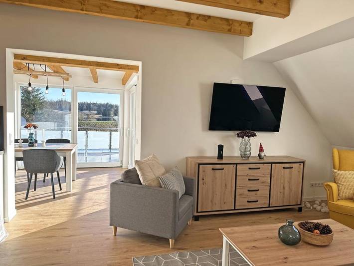 Ferienwohnung für 4 Personen, mit Terrasse und Seeblick sowie Ausblick, mit Haustier in Buntenbock - 4