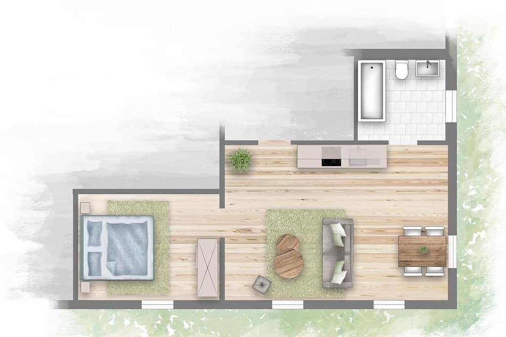 Ganze Wohnung, Ferienwohnung \"Nelke\" - Ferienwohnungen Gutshof Schirgiswalde in Schirgiswalde, Schirgiswalde-Kirschau