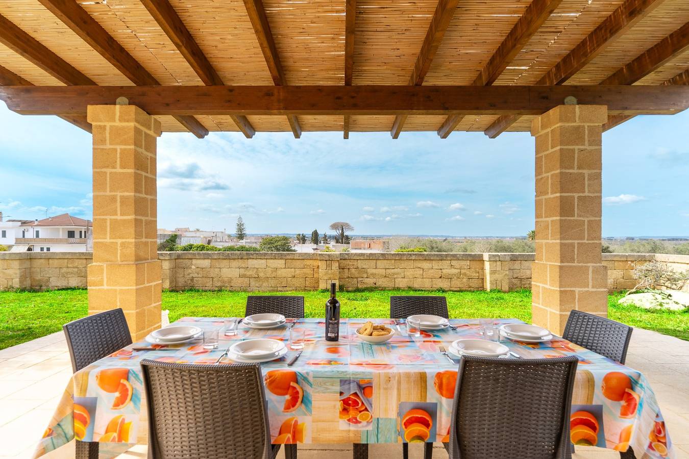 Ferienhaus 'Casa Del Sol' mit privater Terrasse, Wlan und Klimaanlage in Andrano, Lecce Provinz