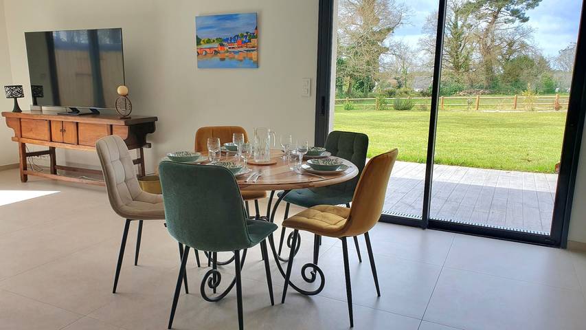 "Le Lodge Sainte Anne" open to the countryside in Sainte-Anne-d'Auray, Côte des Mégalithes