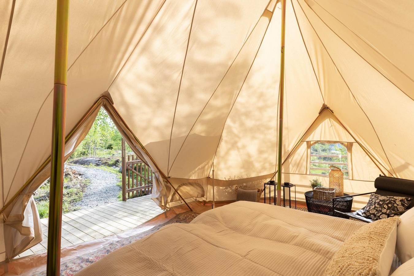 Chalet für 2 Personen mit Terrasse in Stange