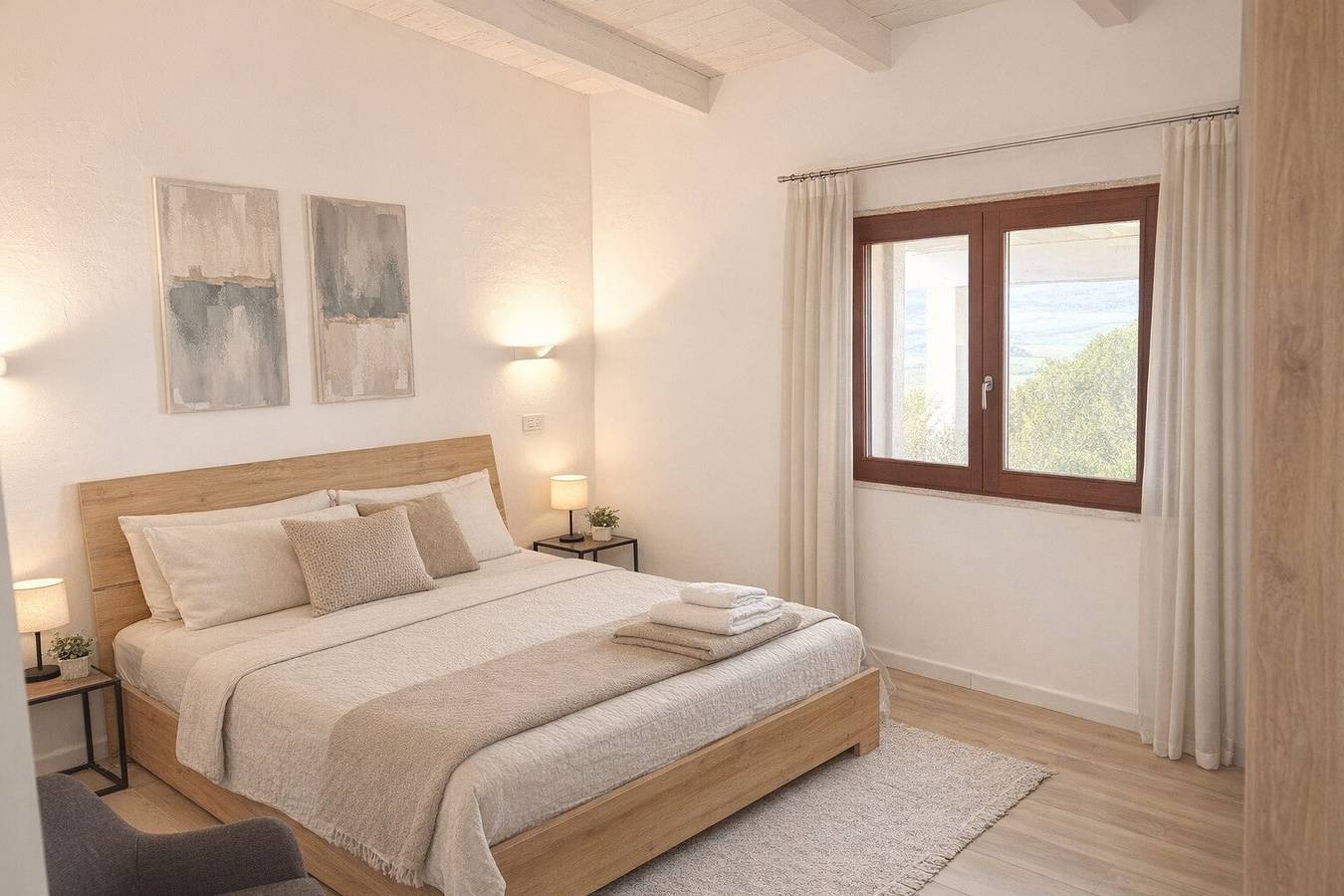 Cottage « Lorena » avec piscine à débordement privée, vue panoramique, Wi-Fi et climatisation in Nulvi, Province de Sassari