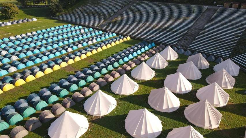Camping para 4 personas, con jardín y terraza en Baviera