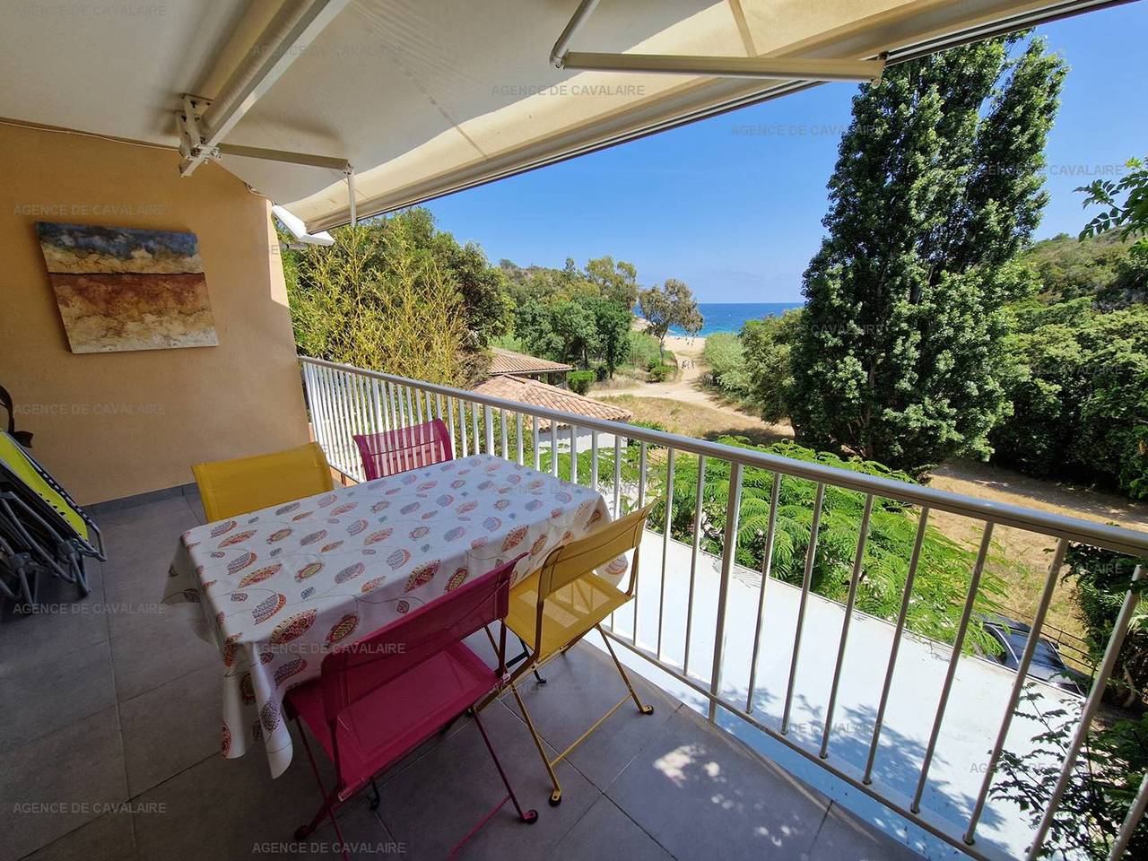 Ganze Wohnung, 3-Zimmer-Wohnung in Cavalaire-sur-Mer - Terrasse mit Meerblick und Parkplatz in Cavalaire-sur-Mer, Draguignan Region