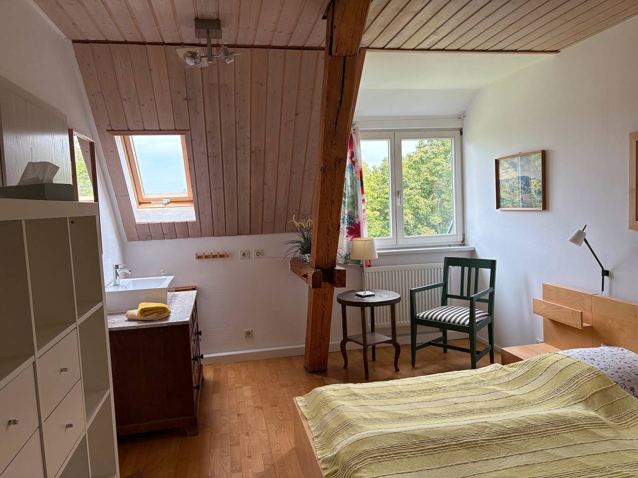 Ganze Wohnung, Apartment 'Rotkehlchen' mit Bergblick, privatem Garten und Wlan in Gohrisch, Elbsandsteingebirge