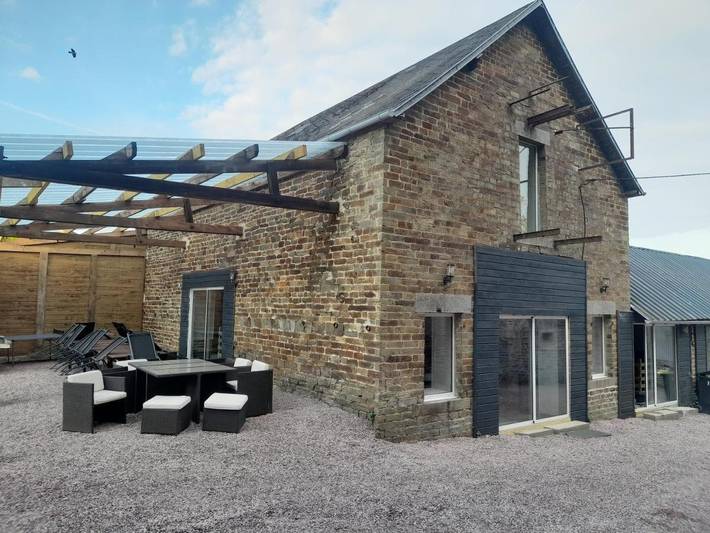 Maison de vacances pour 15 personnes, avec Terrasse ainsi que Piscine et Vue