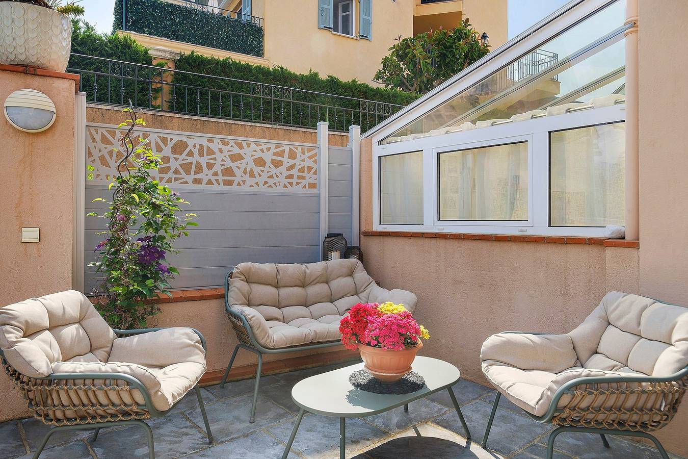Ganze Wohnung, Appartement „La Palamida“ mit Meerblick und Klimaanlage in Paloma Beach, Saint-Jean-Cap-Ferrat