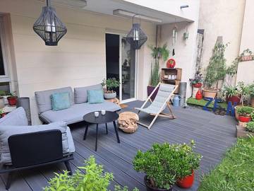 Gîte pour 2 personnes, avec terrasse et jardin à Gennevilliers