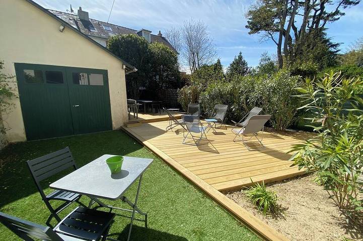 Maison de vacances pour 10 personnes, avec jardin dans Plage Benoît