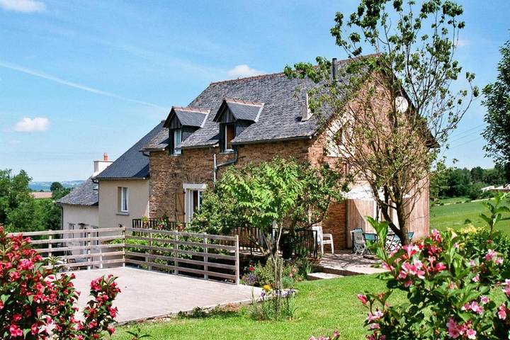 Maison de vacances pour 7 personnes, avec terrasse ainsi que vue et jardin, animaux acceptés