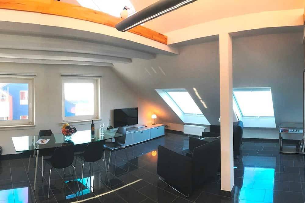 Ganze Wohnung, Nautilus-Suite, 3.Og, Studio/Loft Seeseite - Dünenblick Apartments in Helgoland