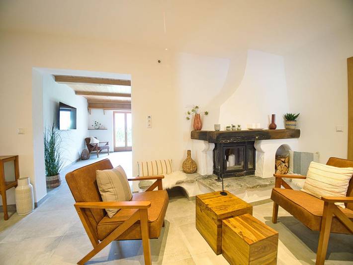 Ferienwohnung für 6 Personen, mit Terrasse und Garten sowie Sauna und Ausblick
