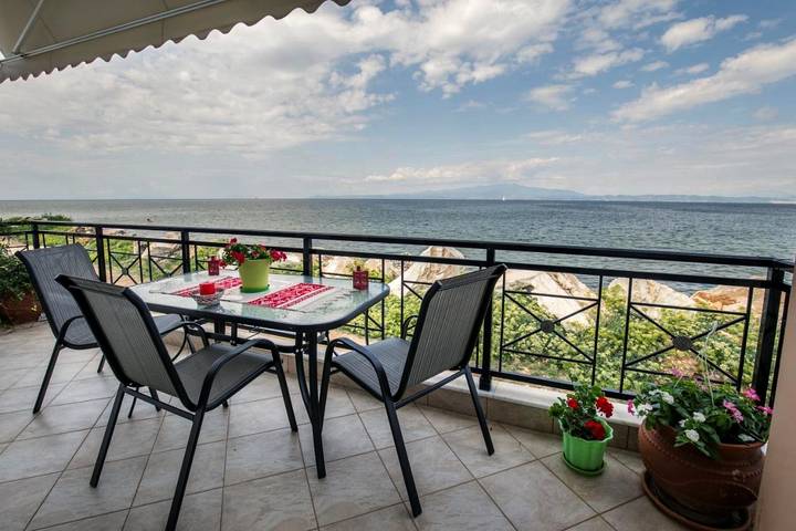 Ferienwohnung für 6 Personen, mit Balkon und Terrasse sowie Ausblick auf Thassos - 4