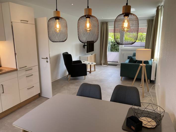 Ganze Wohnung, Ferienwohnung Seestern - Haus Seeschwalbe - Ferienwohnung Seestern mit 45qm, 1 Schlafzimmer, 1 Wohn-Schlafzimmer, max. 4 Personen in Horumersiel, Wangerland