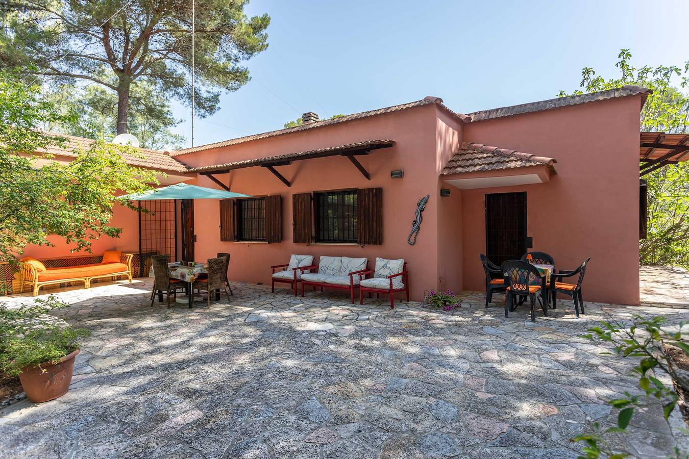 Villa 'Sole con Piscina y Sauna' con Piscina Compartida, Wi-Fi y Aire Acondicionado in Lecce, Provincia de Lecce