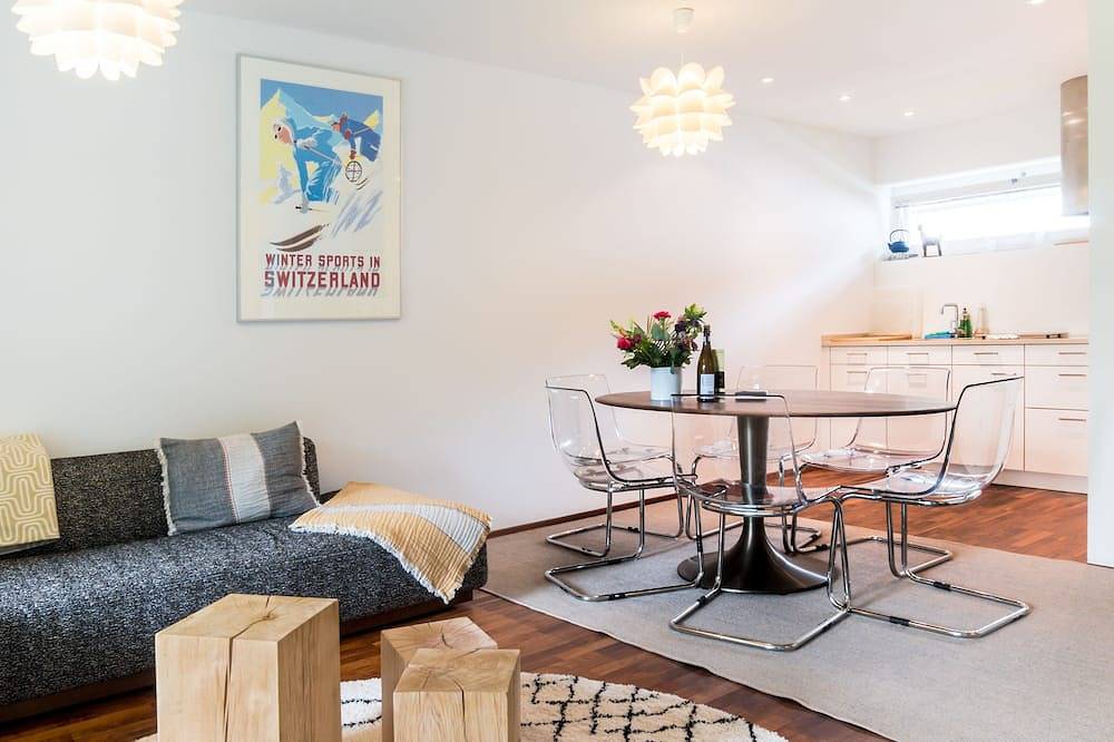 Ganze Wohnung, Little Reuss, cozy apartment in central position in Andermatt, Skiarena Andermatt-Sedrun