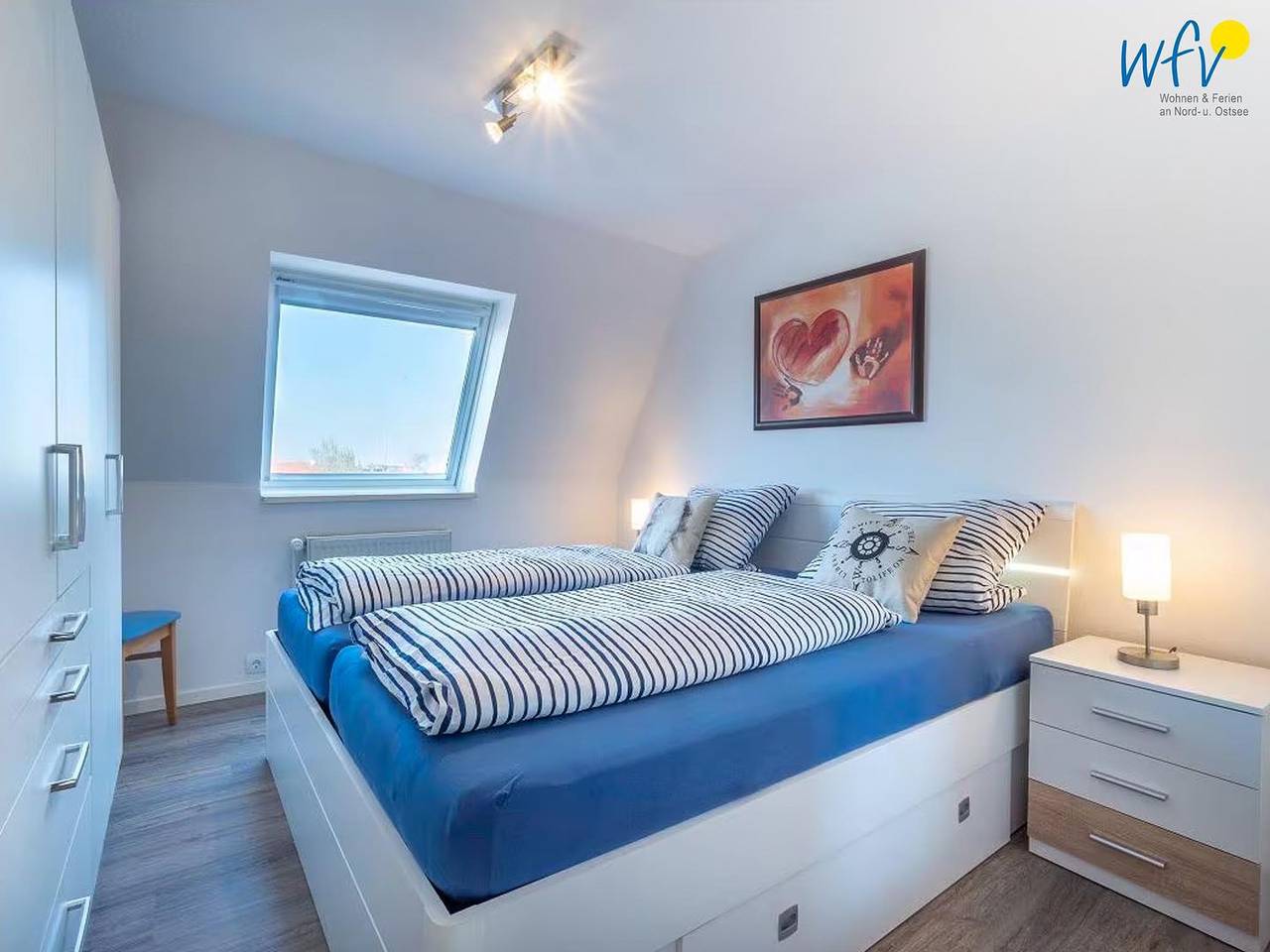 Ganze Wohnung, Strandhus Ferienwohnung Kaap Blick – Komfort mit eingeschränktem Meerblick auf Borkum in Borkum