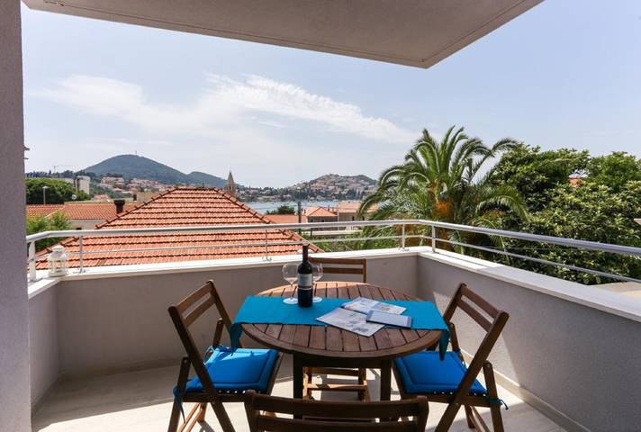 Ferienwohnung für 6 Personen, mit Balkon und Meerblick in Dubrovnik