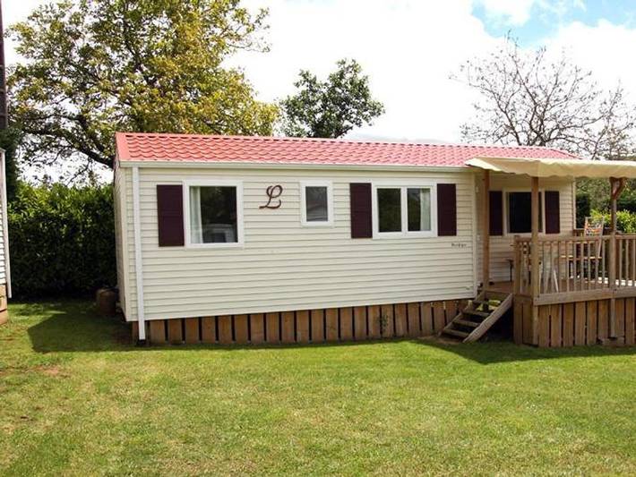 Camping Sites et Paysages - Le Ventoulou - Mobilheim 6 personen - Cottage Autoire Tribu - 3 Zimmer in Thégra, Regionaler Naturpark Causses du Quercy
