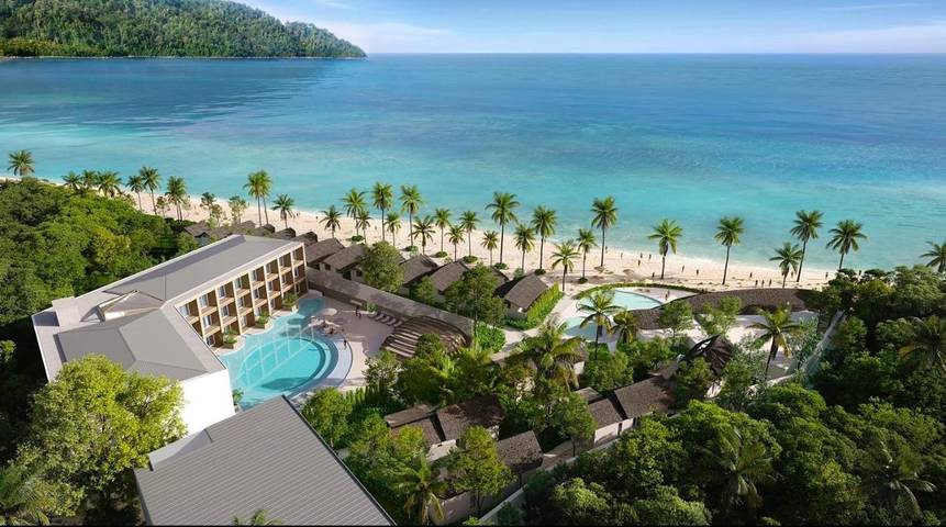 Hôtel pour 2 personnes, avec balcon ainsi que piscine et vue dans Ile Koh Lipe