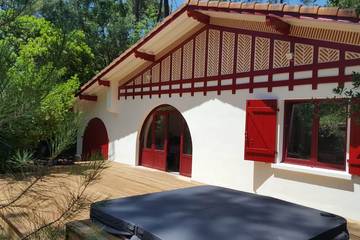 Villa pour 6 personnes, avec terrasse ainsi que jacuzzi et jardin à Hossegor